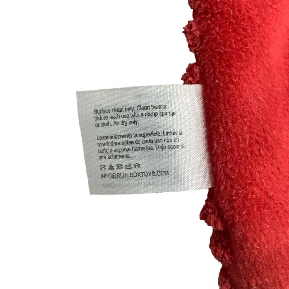Infantino Go Red Fox Crinkle Baby Lovey Security Toy Teether 9.5